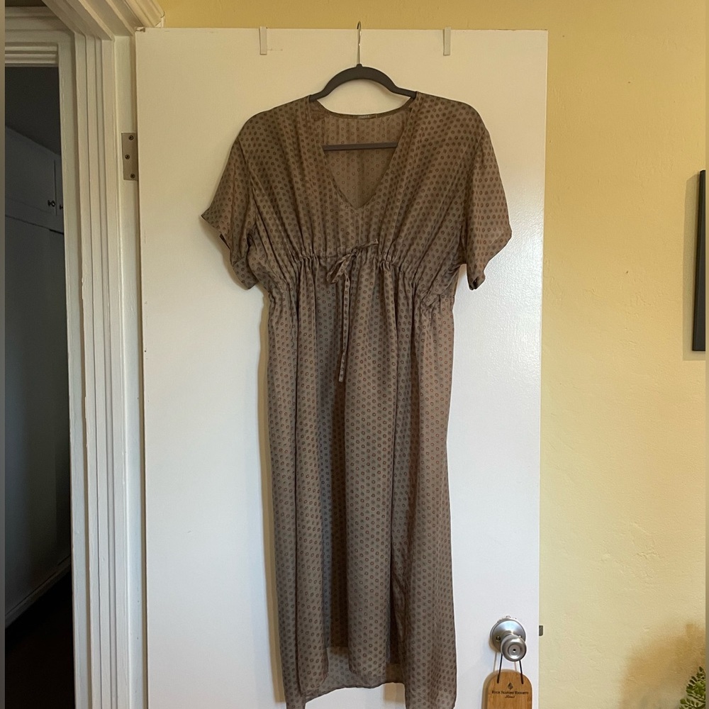 Silky empire waist dress